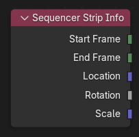 Sequencer Strip Info node.