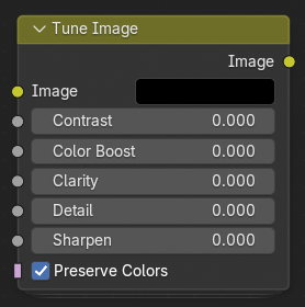 Tune Image Node.