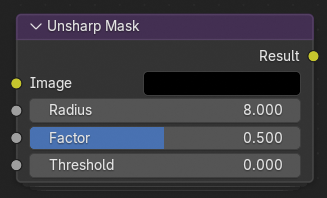 Unsharp Mask Node.