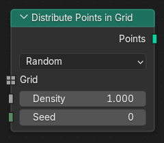 Distribute Points in Grid node.