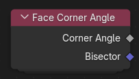 Face Corner Angle Node.