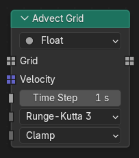 Advect Grid node.
