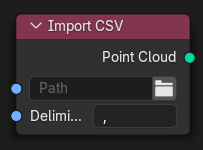 Import CSV node.