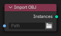 Import OBJ node.