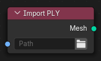 Import PLY node.