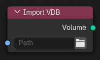 Import VDB node.