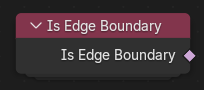 Is Edge Boundary Node.