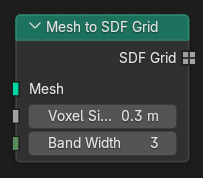 Mesh to SDF Grid node.