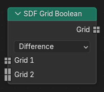 SDF Grid Boolean node.