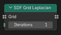 SDF Grid Laplacian node.