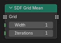 SDF Grid Mean node.