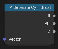 Separate Cylindrical node.