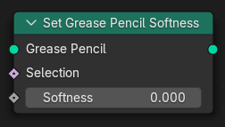 Set Grease Pencil Softness node.