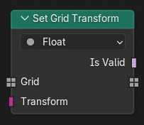 Set Grid Transform node.