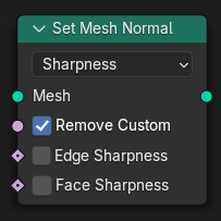Set Mesh Normal node.