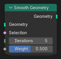 Smooth Geometry node.