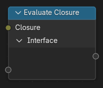 Evaluate Closure Node